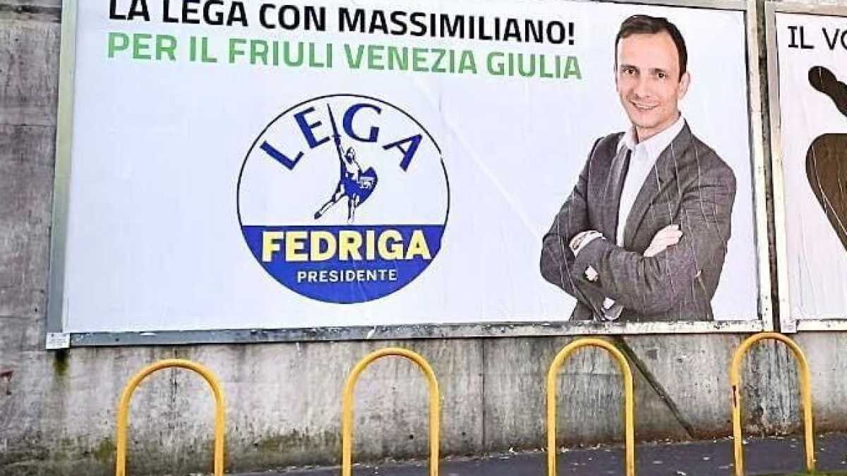 Immagine di E' già "Lega per Fedriga presidente". In Friuli-Venezia Giulia, Salvini è stato già sostituito nel simbolo. LA FOTO