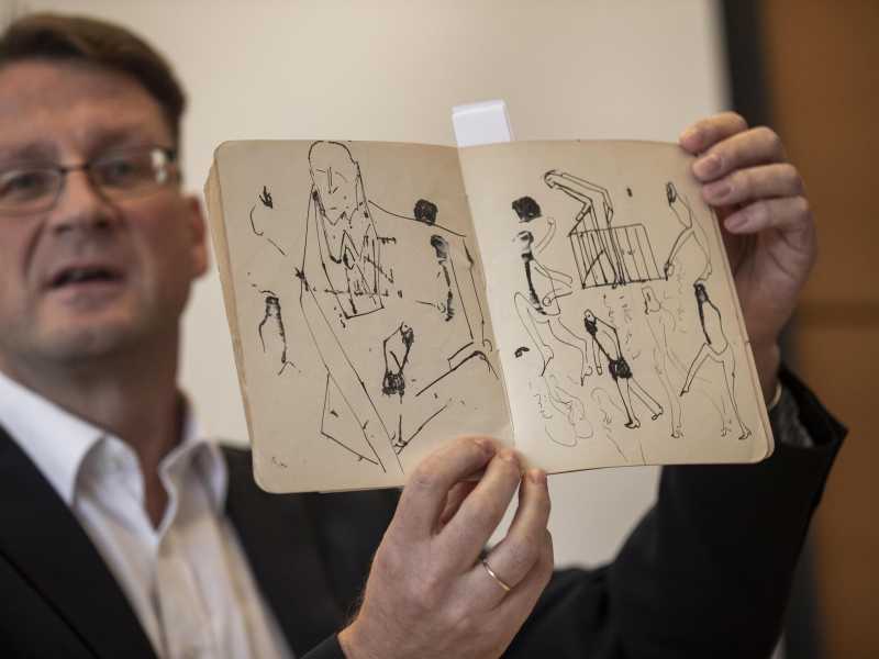 L'ultimo lotto di Max Brod e Franz Kafka Papers ritorna in Israele (EPA/ATEF SAFAD)<br />