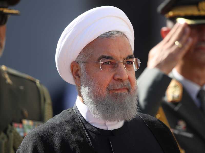 Il presidente iraniano Rouhani in visita a Vienna nel 2018 (foto di Sean Gallup/Getty Images) <br />