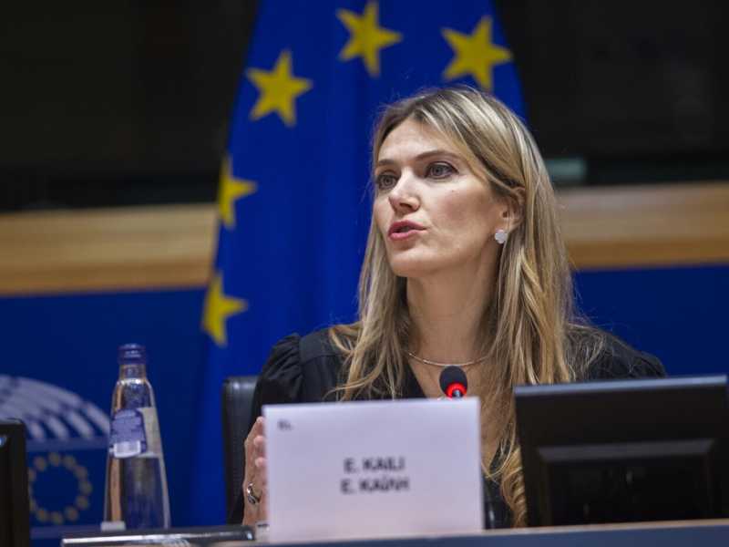 L&rsquo;ormai ex vicepresidente del Parlamento Ue Eva Kaili (foto LaPresse)&nbsp;<br />