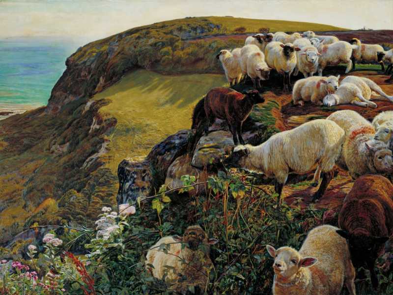 William Holman Hunt - Our English Coasts, 1852 (Wikipedia) <br />
