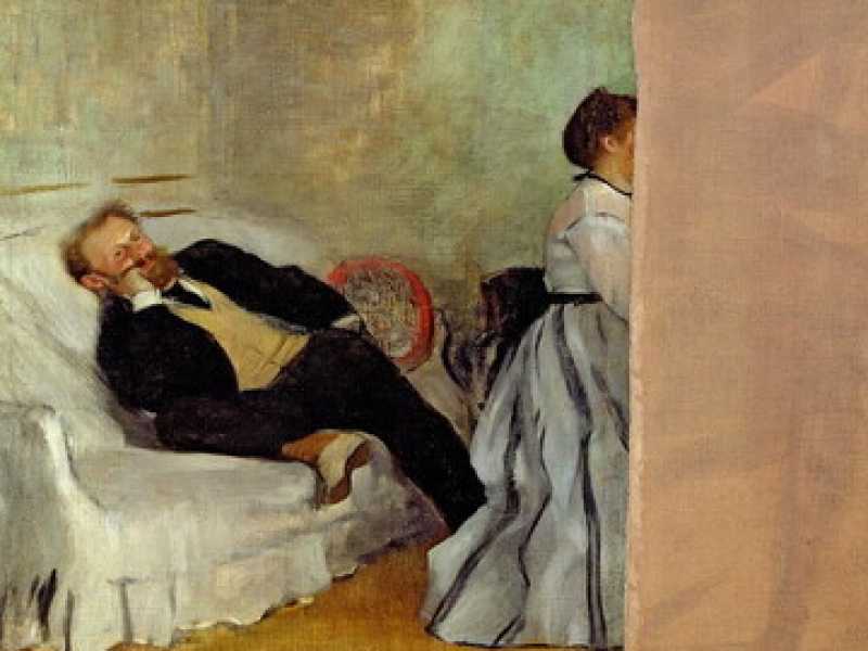 Edgar Degas - Monsieur et Madame Edouard Manet, 1868-1869, olio su tela <br />