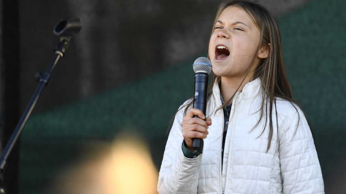 Immagine di Tesi: più sei scemo più pensi di essere sveglio. Svolgimento: Andrew Tate vs Greta Thunberg