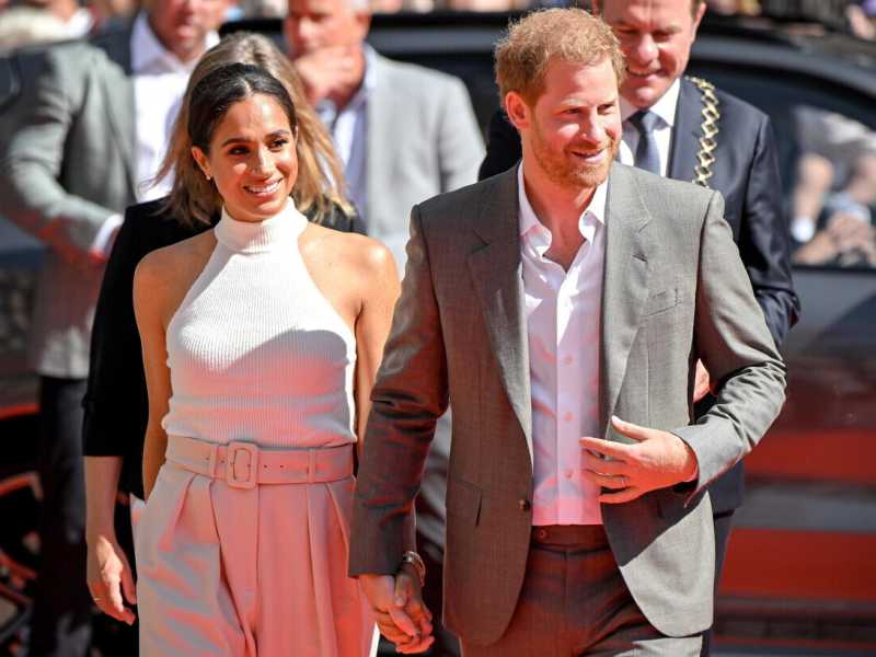 &nbsp;Harry e Meghan a Duesseldorf, settembre 2022 (Ansa)