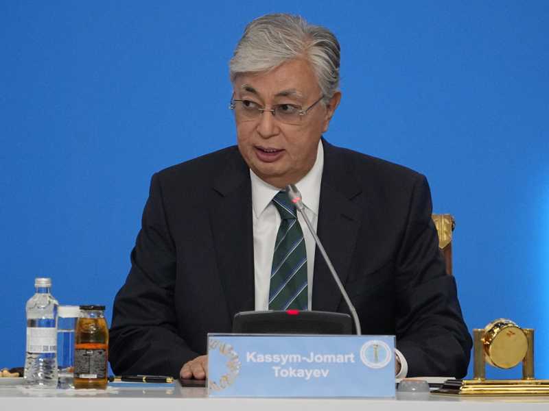 Il presidente kazako Tokayev (LaPresse) <br />