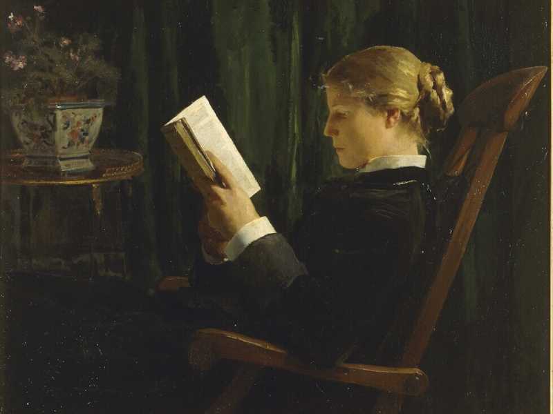  Albert Anker, "La liseuse"