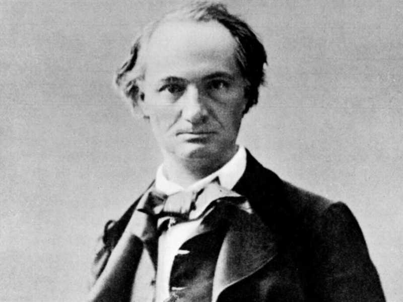 Baudelaire in una fotografia del 1860 (Alinari)