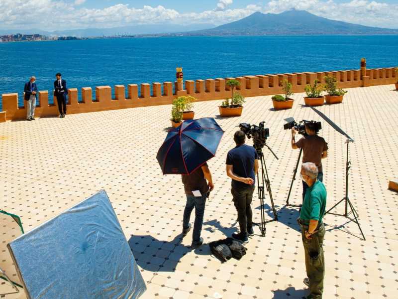 &nbsp;Il set di "Un posto al sole", nel 2022 (Giuseppe D&rsquo;anna)