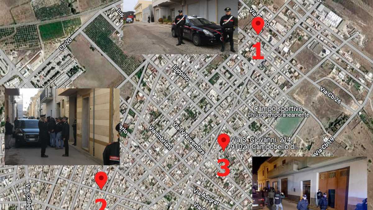 Immagine di I covi e la rete del boss Messina Denaro: Ros e Dda setacciano Campobello e Castelvetrano