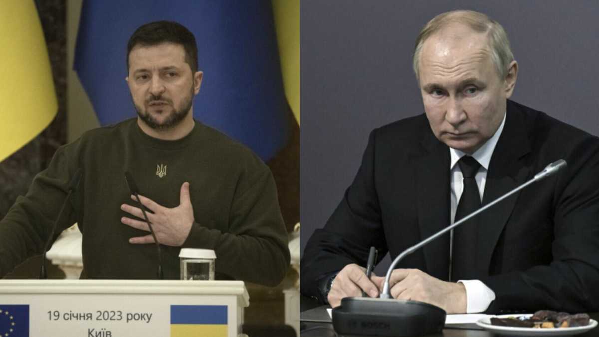 Immagine di L'irriconoscibile Putin e il non riconosciuto Zelensky