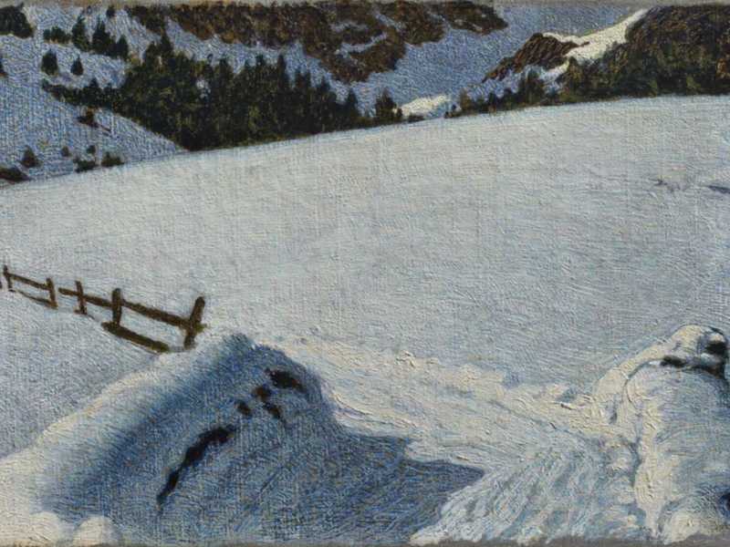 Angelo Morbelli (1853–1919), "Neve" <br />