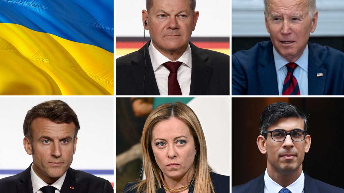 Immagine di Biden sente Meloni, Macron, Scholz e Sunak e conferma l'invio di 31 Abrams a Kyiv