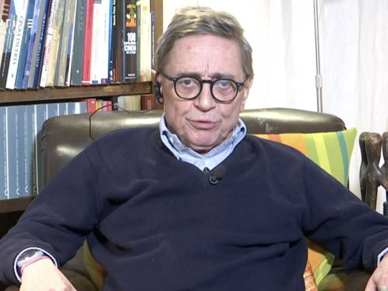 Saverio Lodato, durante la trasmissione Atlantide (Screenshot da La7)