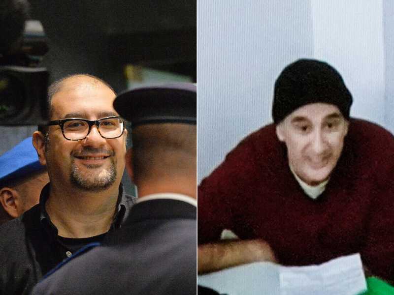 Due foto di Alfredo Cospito. A sinistra una foto scattata nell'ottobre del 2013, e a destra un'immagine del dicembre 2022. ANSA&nbsp;<br />