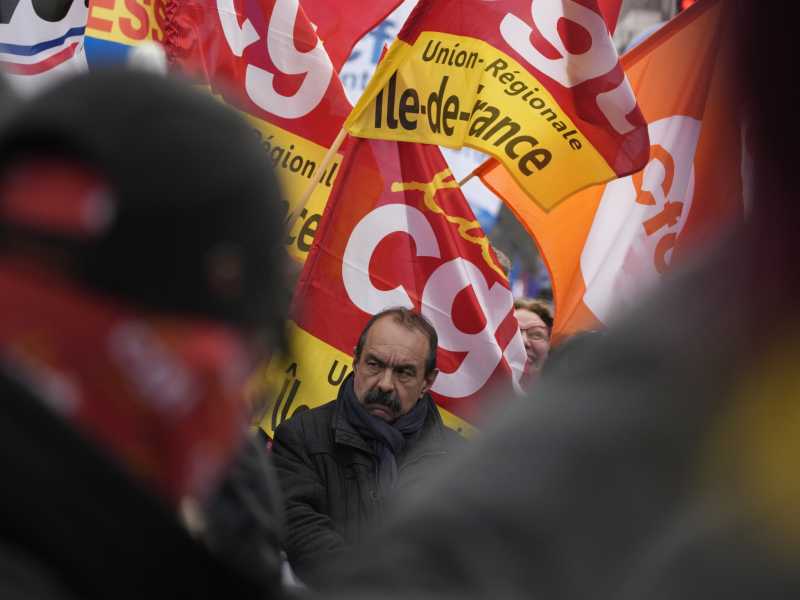 Philippe Martinez, leader del sindacato Cgt (LaPresse)&nbsp;<br />