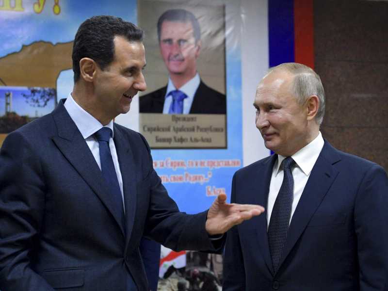 &nbsp;Bashar Assad assieme a Vladimir Putin (Lapresse)