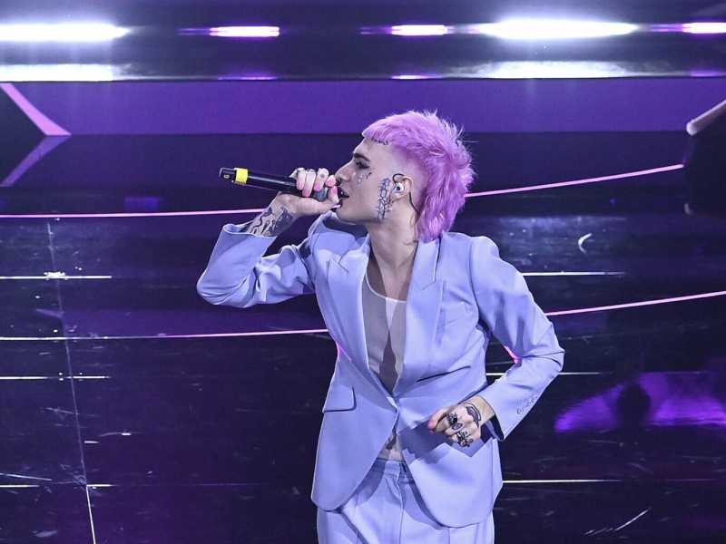 Rosa Chemical a Sanremo 2022 (Ansa)&nbsp;