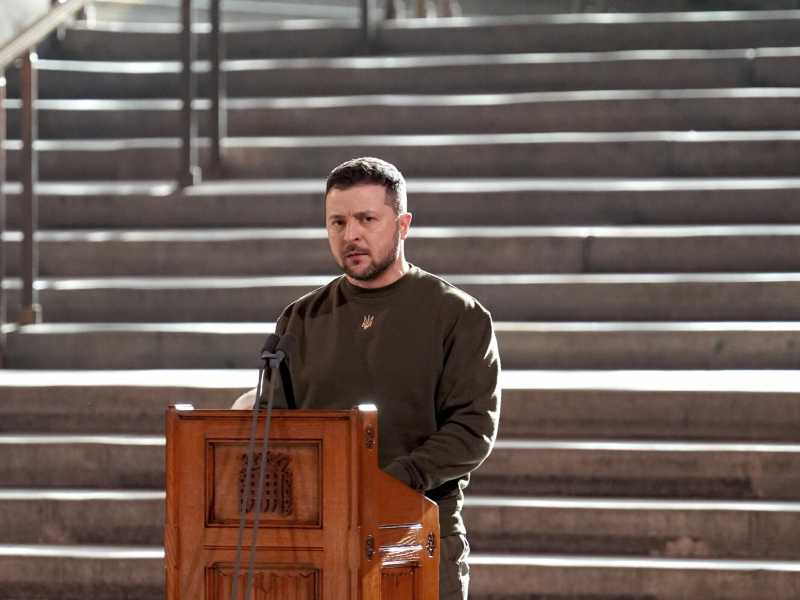 Zelensky a Westminster Hall (Ansa)