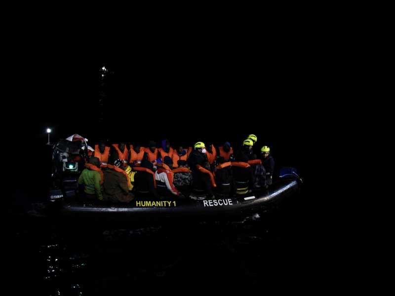 Foto di Sos Humanity, via Ansa&nbsp;<br />