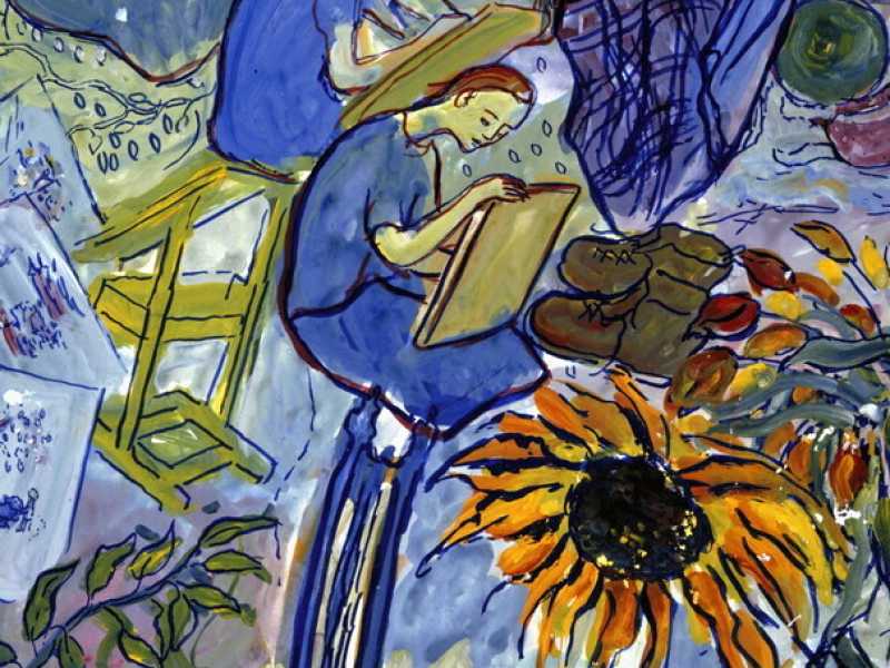 Una pittura a guazzo di Charlotte Salomon, artista tedesca di origini ebraiche morta ad Auschwitz (Wikipedia/Charlotte Salomon Foundation)