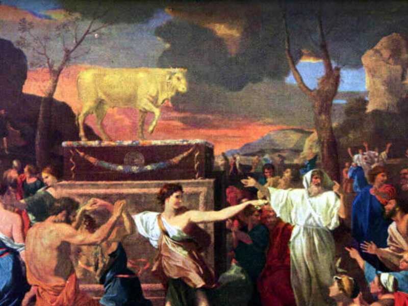 Nicolas Poussin, "Il vitello d'oro" (Wikipedia)