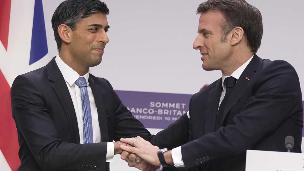 Immagine di Londra e Parigi si riscoprono vicine: Sunak e Macron hanno bisogno l’uno dell’altro