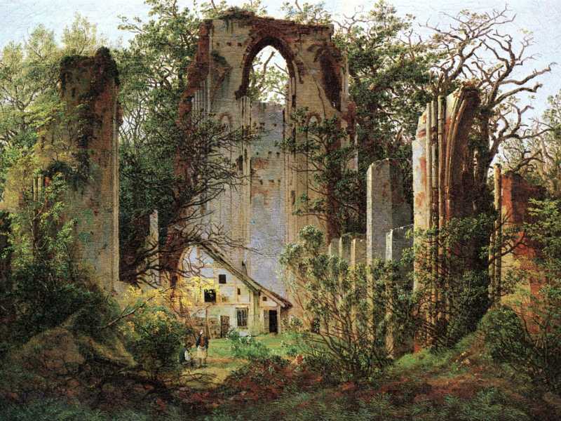 Caspar David Friedrich, "Le rovine di Eldena" (Wikipedia)&nbsp;<br />