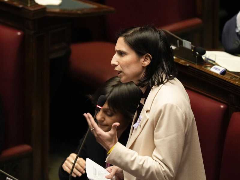 &nbsp;Elly Schlein durante il question time di ieri (Lapresse)