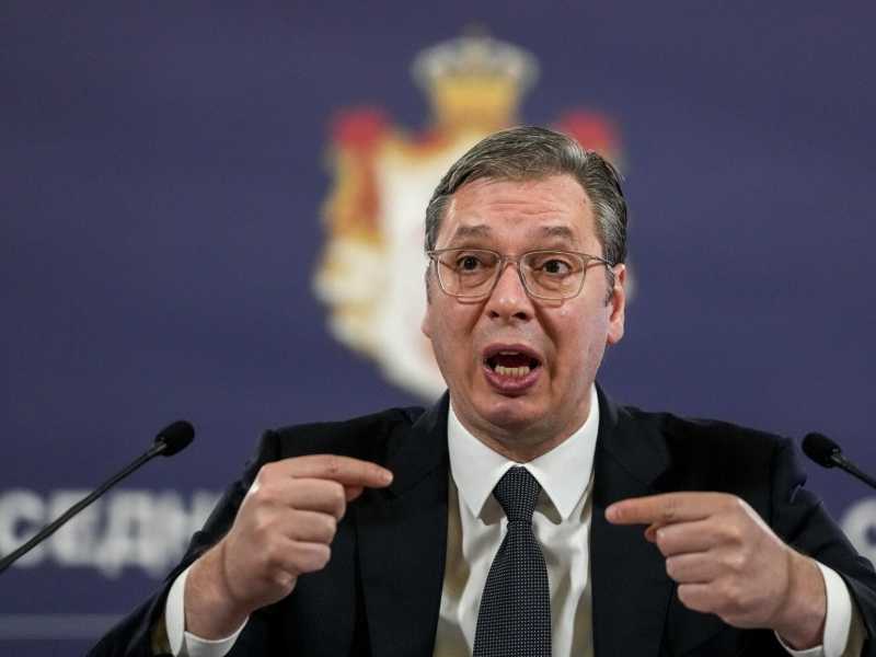 Il presidente serbo <strong style="font-family: Arial, Verdana, sans-serif; font-size: 12px;">Aleksandar Vucic (Lapresse)</strong>