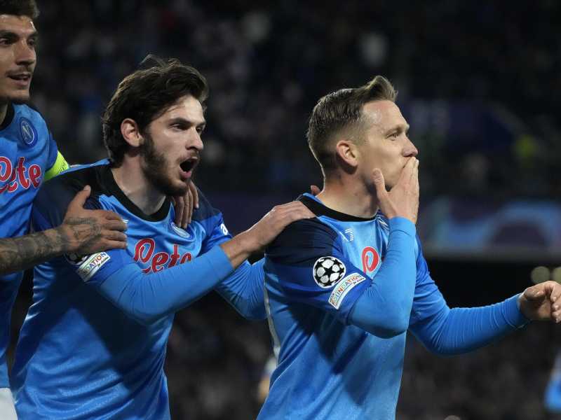 Un'immagine dalla partita contro l'Eintracht Francoforte (Lapresse)