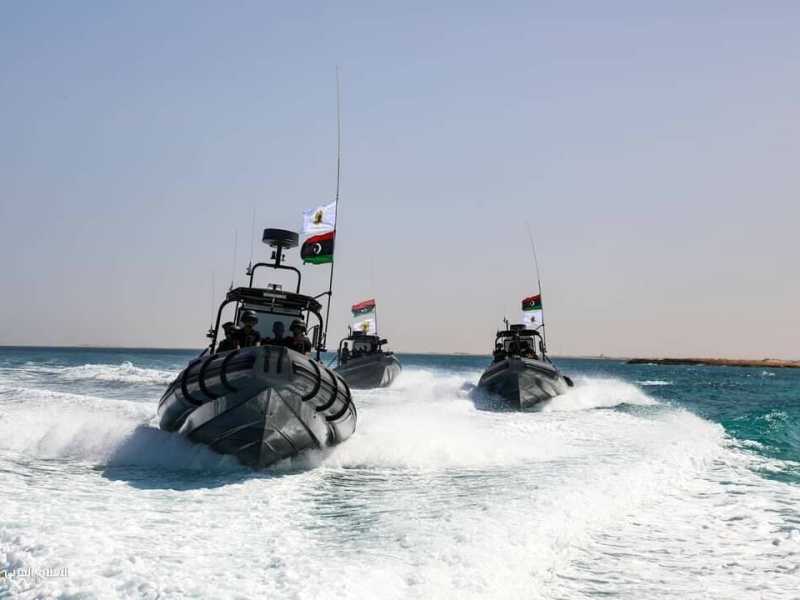 Le motovedette della Marina militare dell'Lna di Khalifa Haftar