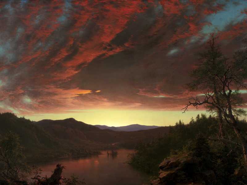 Frederic Edwin Church, "Crepuscolo nelle terre selvagge" (Wikipedia)