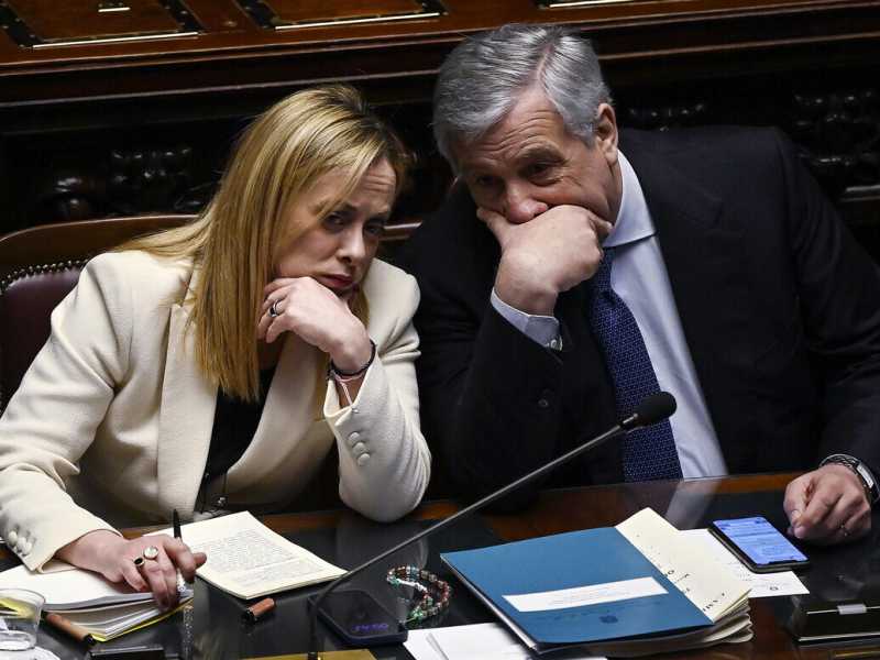Giorgia Meloni e Antonio Tajani (Ansa)