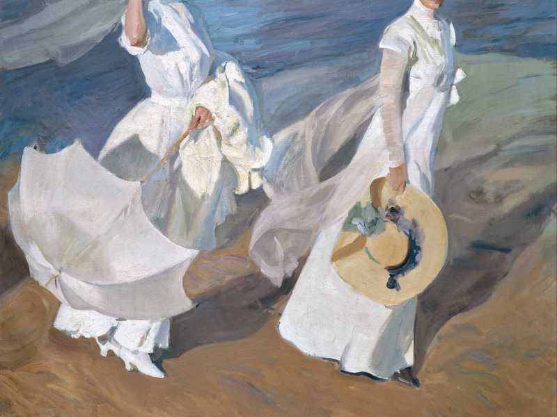 &nbsp;Dettaglio di &ldquo;Passeggiata in riva al mare&rdquo; di Joaqu&iacute;n Sorolla, 1909 (Wikimedia Commons)<br />