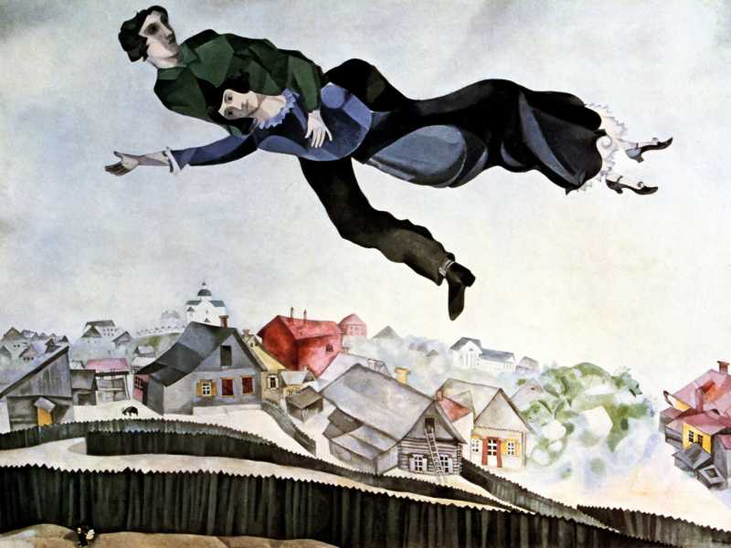 Sulla citt&agrave;, Chagall, via Olycom&nbsp;<br />