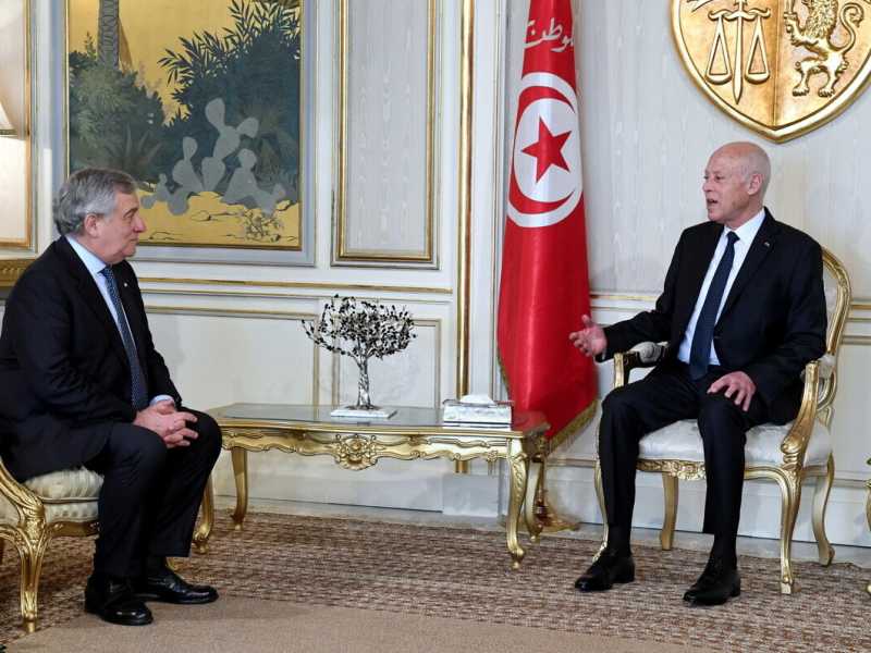 Foto di Tunisian Presidency Handout, via Ansa&nbsp;<br />