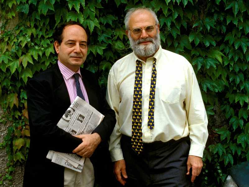 Roberto Calasso con Oliver Sacks, via Olycom <br />
