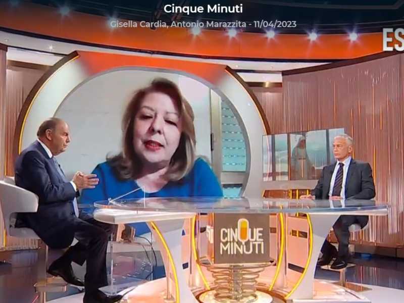 Gisella (nome d&rsquo;arte di Maria Giuseppa Scarpulla) partecipa a "Cinque minuti" di Bruno Vespa&nbsp;<br />