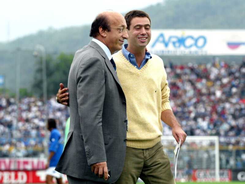 Luciano Moggi e Andrea Agnelli (Olycom)