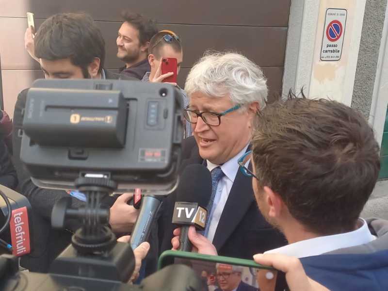 Il nuovo sindaco di Udine, sostenuto dal centrosinistra, Felice Alberto De Toni (Ansa)<br />