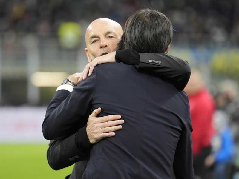 Stefano Pioli e Simone Inzaghi (Lapresse)