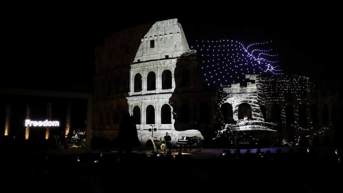 Immagine di “Così abbiamo stupito gli ispettori di Expo”. Luci e droni sopra il Colosseo