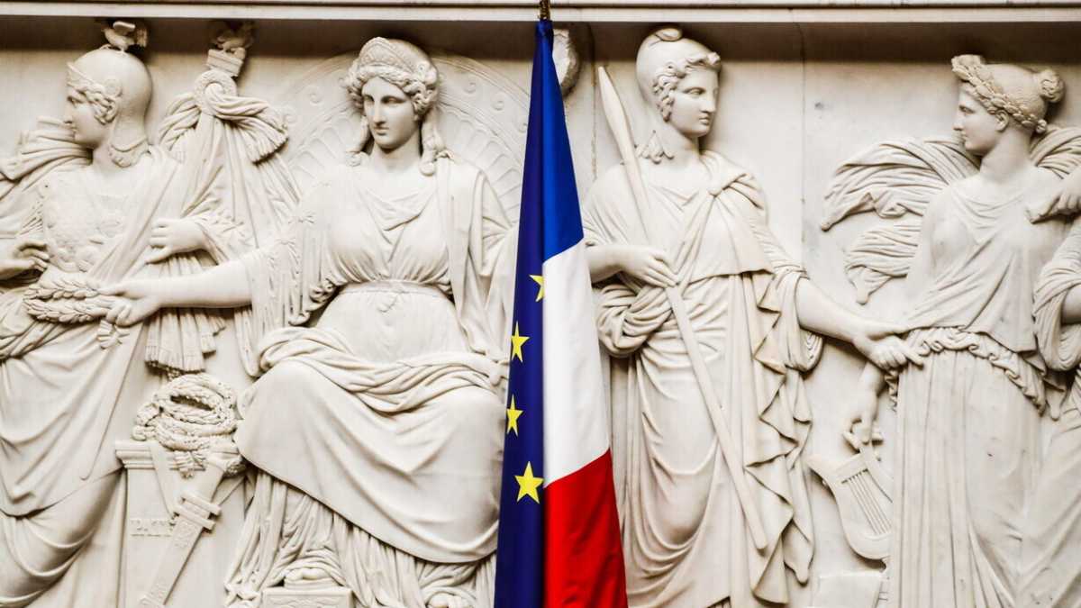 Immagine di Rossobruni francesi contro i simboli europei
