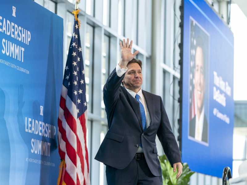 Il governatore della Florida Ron DeSantis (Lapresse)