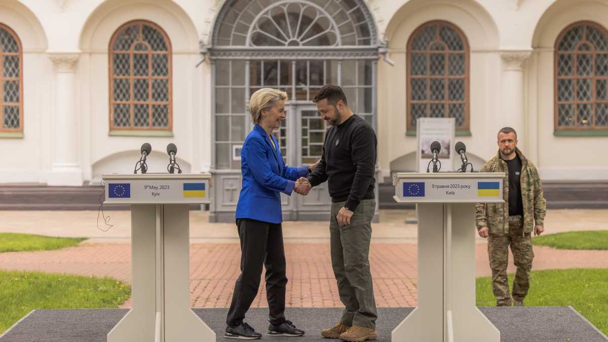 Immagine di Von der Leyen a Kyiv: "Qui sono difesi i valori dell'Ue". Il discorso integrale