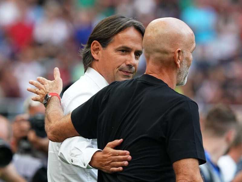 Simone Inzaghi e Stefano Pioli (Lapresse)