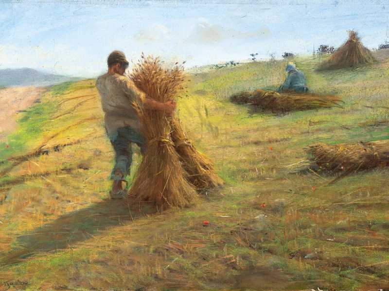 Federico Rossano, "Il raccolto del grano" (Wikipedia)