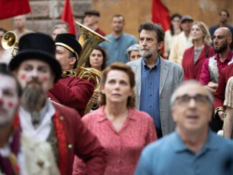 Una scena da &ldquo;Il sol dell&rsquo;avvenire&rdquo; di Nanni Moretti, con Margherita Buy e Silvio Orlando&nbsp;<br />