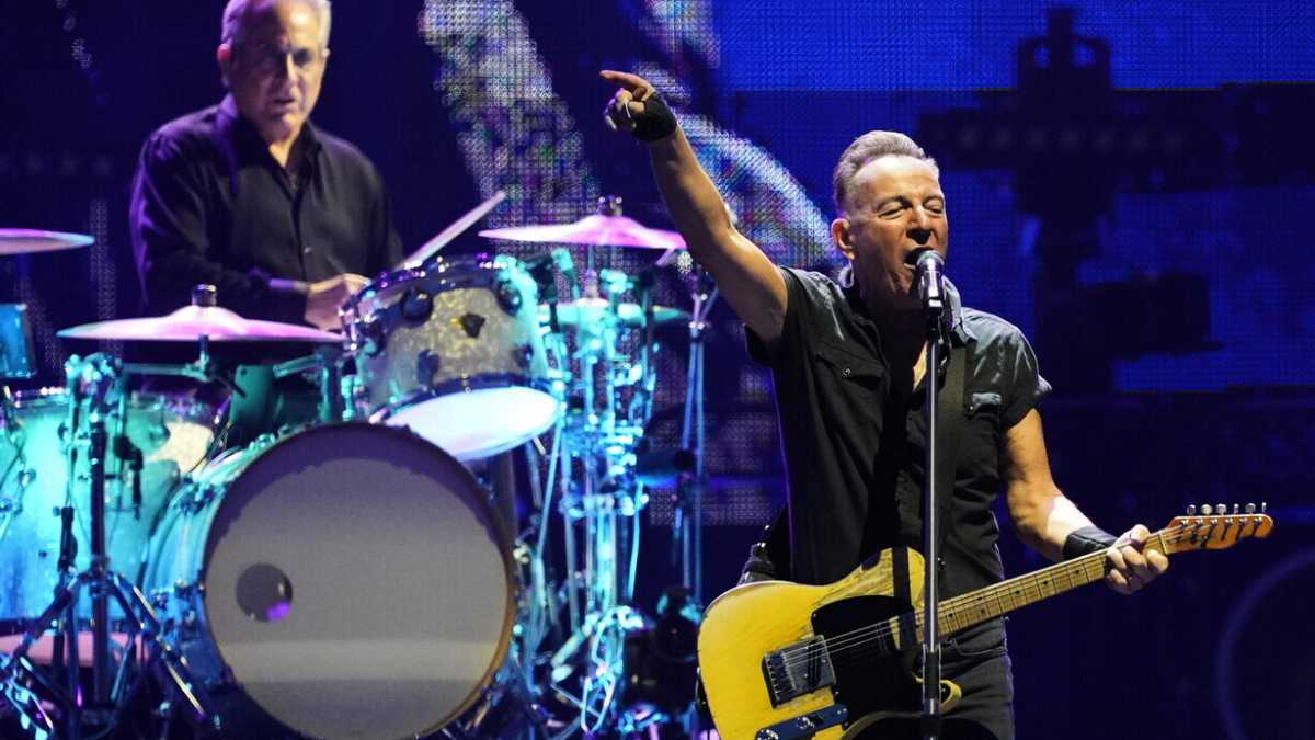 Immagine di Il Boss Bruce Springsteen nell'alluvione