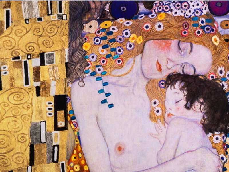 Le tre età della donna, particolare, di Gustav Klimt